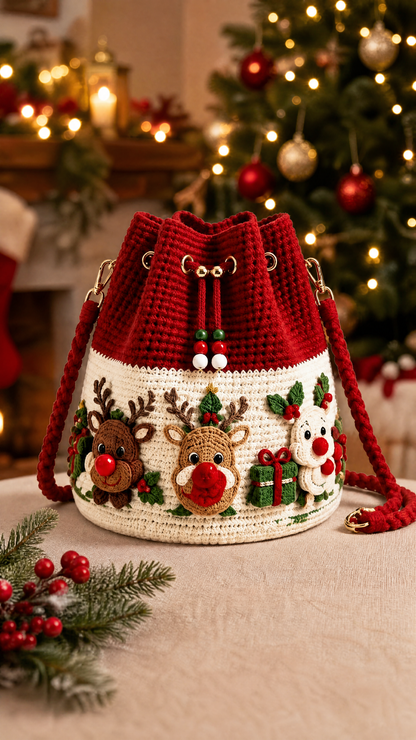 Crochet Christmas Bags
