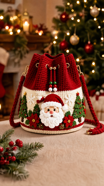 Crochet Christmas Bags